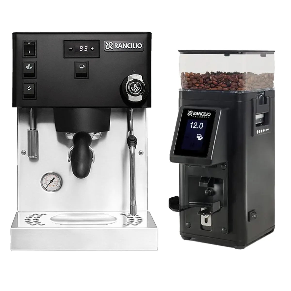 Rancilio Silvia Pro X & Stile - Grinder Bundle Black