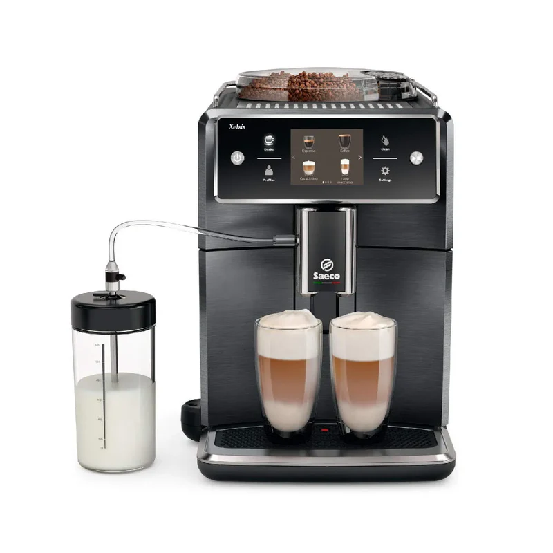 Saeco Xelsis SM7684 - Super Automatic Espresso Machine Titanium - Image 2
