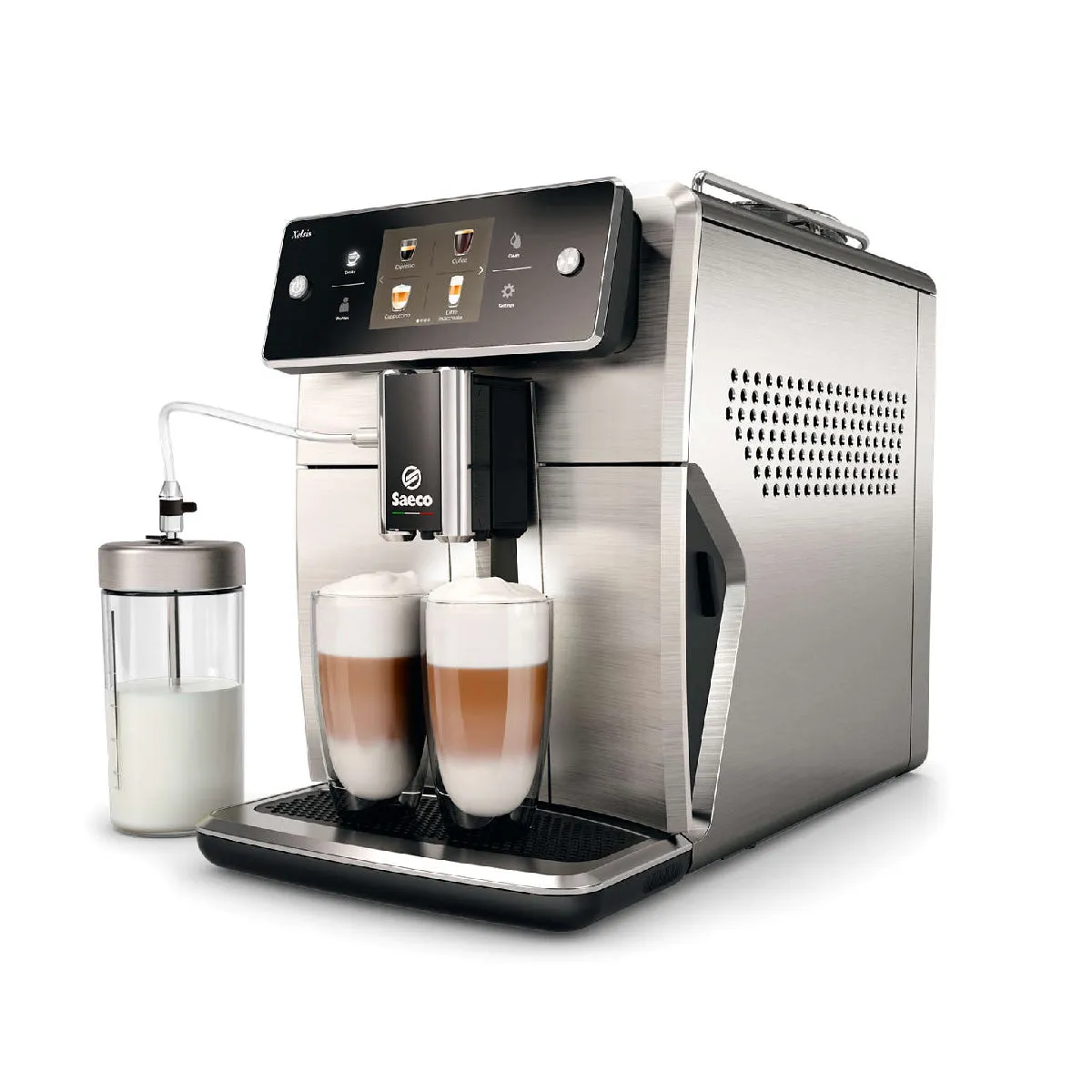 Saeco Xelsis SM7685 - Super Automatic Espresso Machine Silver - Image 2