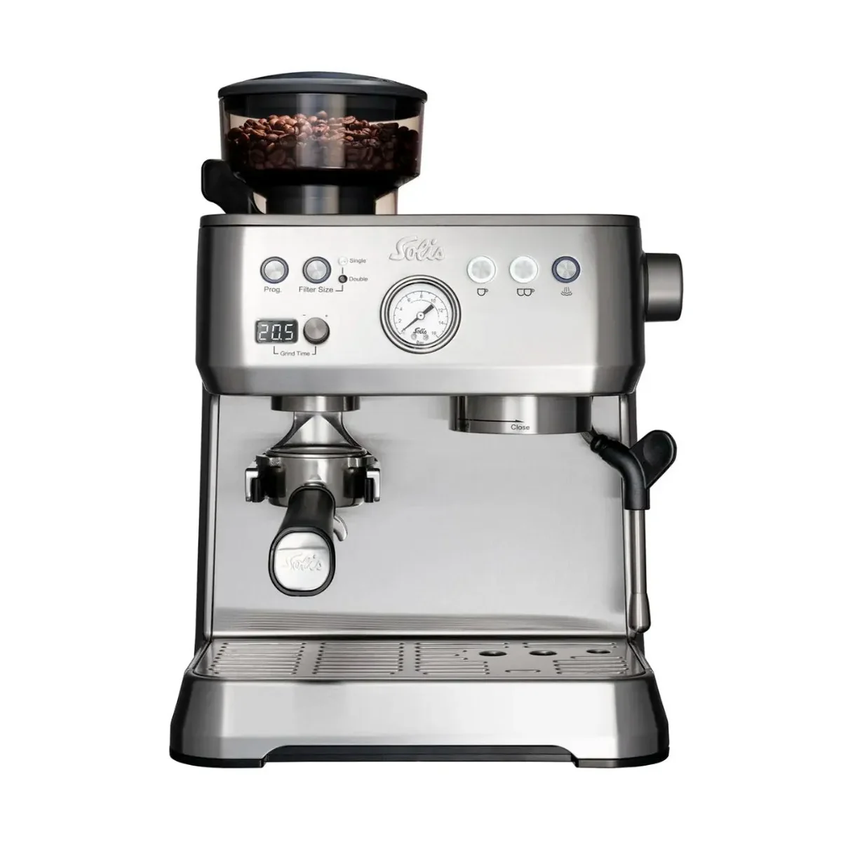 Solis Perfetta Grind & Infuse - Espresso Machine Stainless