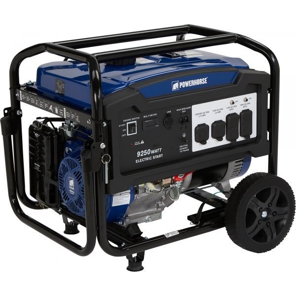Powerhorse Portable Generator 9,250 Peak/7,500 Rated Watts Electric Start