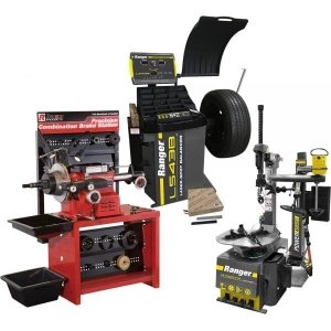 Ranger R76ATR Package Tire Changer, Balancer & Lathe Combo