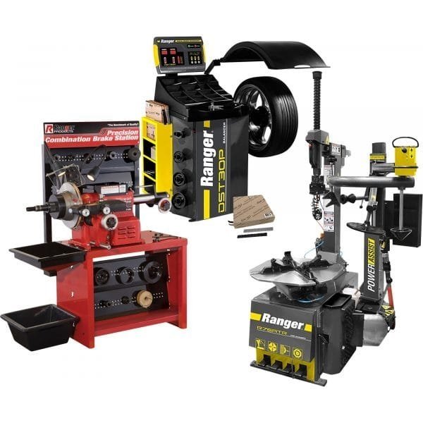 BendPak R76ATR Package Tire Changer, Wheel Balancer & Rotor Lathe Combo