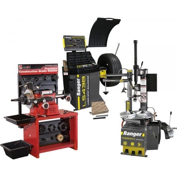 BendPak R980AT/LS43B Package Tire & Brake Shop Equipment Bundle