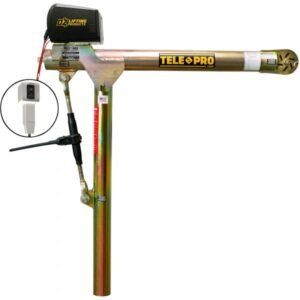 OZ Lifting OZTP1200DAV-DCW Tele-Pro Davit Crane 1,200 lbs Cap w/ DC Winch