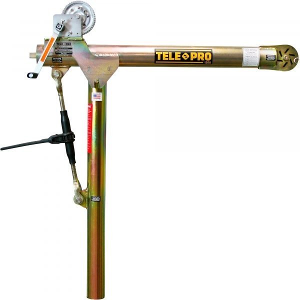 OZ Lifting OZTP1200DAV Tele-Pro Davit Crane 1,200 lbs Capacity (57.25" Height)