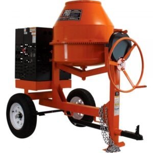 Brave Pro BRPCM109H 9 Cu. Ft. Gas-Powered Steel Drum Concrete Mixer