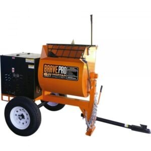 Brave Pro BRPMM106H 6 Cu. Ft. Gas-Powered Steel Drum Mortar Mixer