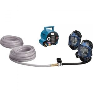 Allegro 9200-02A 2-Worker Full Mask Respiration System - 2 Masks, 1 Blower