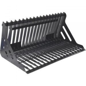 Vestil EA-SKRG-66-LP Skid Steer Rock Grader Bucket 66in W Low Profile