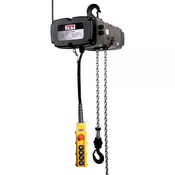 JET TS Series 2-Speed Electric Hoist, 1-Ton, 3-Phase 460V, 20 ft. Lift