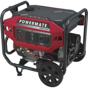 Powermate P0080301 Portable Generator 9,400 Peak/7,500 Rated Watts Electric Start
