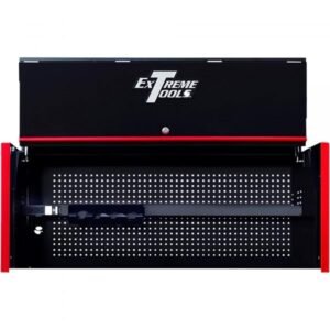 Extreme Tools RX552501HCBKRD 55" Power Workstation Hutch, 25"D, Black/Red