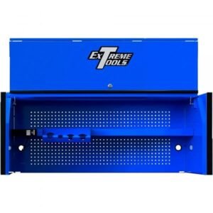 Extreme Tools RX552501HCBLBK 55" Power Workstation Hutch, 25"D, Blue/Black