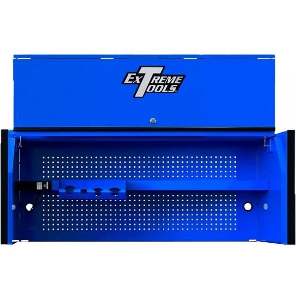 Extreme Tools RX552501HCBLBK 55" Power Workstation Hutch, 25"D, Blue/Black
