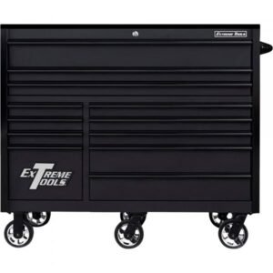 Extreme Tools RX552512RCMBBK-X RX Series 55" 12-Drawer Roller Cabinet, 25"D, Matte Black