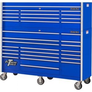 Extreme Tools RX7231CRUC Professional 72" Top Chest/Roller Cabinet Combo, Blue/Chrome