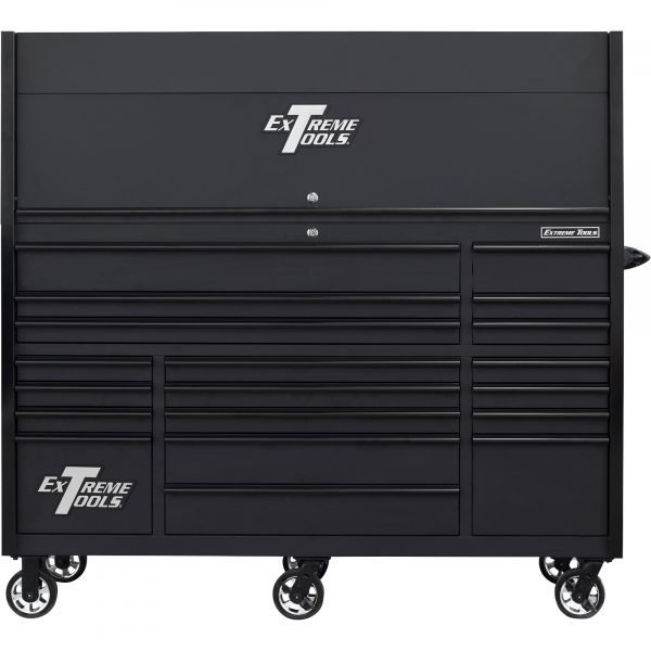 Extreme Tools RX723020HRMK Professional 72" Hutch/Roller Cabinet Combo, Matte Black Extreme Tools RX723020HRMK Professional 72" Hutch/Roller Cabinet Combo, Matte Black