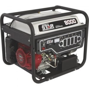 NorthStar Portable Generator w/ Honda GX390 8,000 Peak/6,600 Rated Watts Electric Start CARB