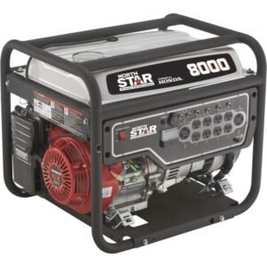 NorthStar Portable Generator w/ Honda GX390 8,000 Peak/6,600 Rated Watts CARB Compliant
