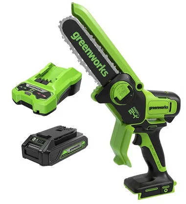 Greenworks 24V - 6in Cordless Pruner Saw Kit (2Ah Battery)