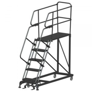 Ballymore SEP5-2436 Rolling Steel Work Platform 5 Steps 86-inch Height 24x36-inch Deck