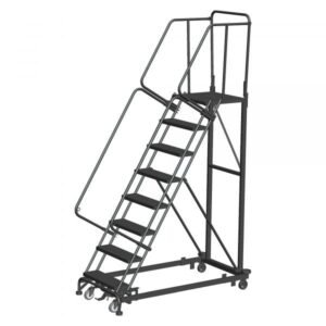 Ballymore ML083221G 8-Step Rolling Ladder 110"H Grip Strut