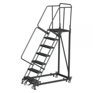 Ballymore ML073221G 7-Step Rolling Ladder 100"H Grip Strut