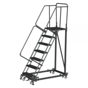 Ballymore ML073221P 7-Step Rolling Ladder 100"H Perforated