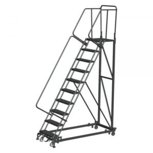 Ballymore ML103221G 10-Step Rolling Ladder 130"H Grip Strut