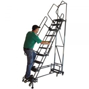 Ballymore ML103221P 10-Step Rolling Ladder 130"H Perforated
