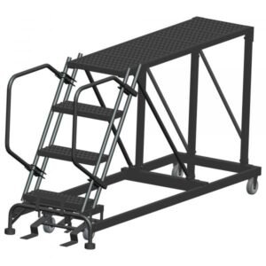 Ballymore SNR4-2448 Low-Profile Steel Rolling Platform 4 Steps 40-inch Height 24x48-inch Deck