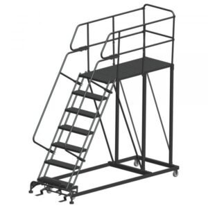 Ballymore SEP7-3648 Single Entry Rolling Steel Work Platform 7 Steps 106-inch Height 36x48-inch Deck