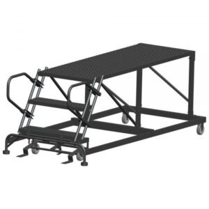 Ballymore SNR3-3660 Low-Profile Steel Rolling Platform 3 Steps 30-inch Height 36x60-inch Deck