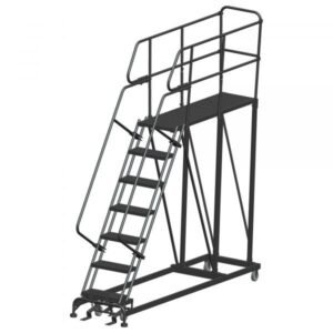 Ballymore SEP7-2448 Single Entry Rolling Steel Work Platform 7 Steps 106-inch Height 24x48-inch Deck