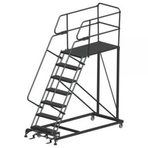 Ballymore SEP7-3636 Single Entry Rolling Steel Work Platform 7 Steps 106-inch Height 36x36-inch Deck