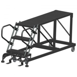 Ballymore SNR3-2448 Low-Profile Steel Rolling Platform 3 Steps 30-inch Height 24x48-inch Deck