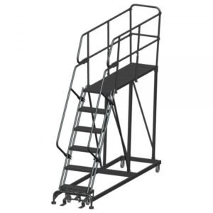 Ballymore SEP6-2460 Rolling Steel Work Platform 6 Steps 96-inch Height 24x60-inch Deck