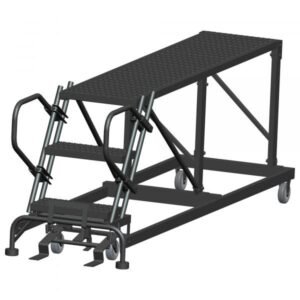 Ballymore SNR3-2460 Low-Profile Steel Rolling Platform 3 Steps 30-inch Height 24x60-inch Deck