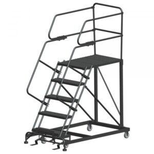Ballymore SW-SEP5-2472 Rolling Steel Work Platform 5 Steps 86-inch Height 24x72-inch Deck