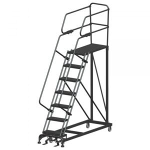 Ballymore SEP7-3672 Single Entry Rolling Steel Work Platform 7 Steps 106-inch Height 36x72-inch Deck