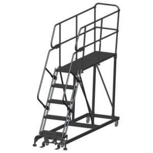 Ballymore SW-SEP5-2460 Rolling Steel Work Platform 5 Steps 86-inch Height 24x60-inch Deck