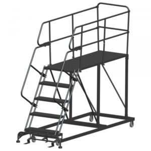 Ballymore SW-SEP5-3660 Rolling Steel Work Platform 5 Steps 86-inch Height 36x60-inch Deck