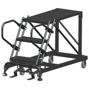 Ballymore SNR3-3672 Low-Profile Steel Rolling Platform 3 Steps 30-inch Height 36x72-inch Deck