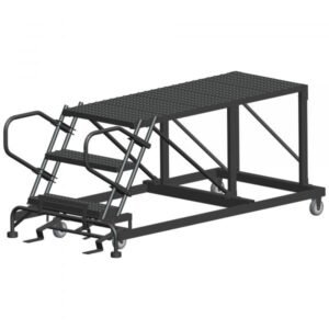 Ballymore SNR3-3648 Low-Profile Steel Rolling Platform 3 Steps 30-inch Height 36x48-inch Deck