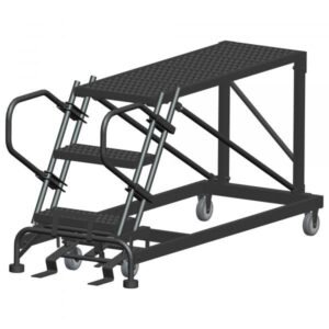 Ballymore SW-SNR3-2436 Low-Profile Steel Rolling Platform 3 Steps 30-inch Height 24x36-inch Deck