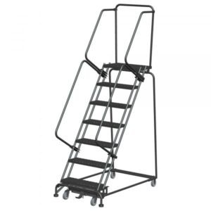 Ballymore WA073214G 7-Step Rolling Ladder 103"H Grip Strut