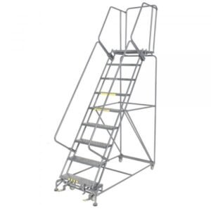 Ballymore 093221G 9-Step Rolling Ladder 123"H Grip Strut