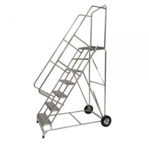 Ballymore 7-Step Wide Base Aluminum Ladder Perforated (103in H)