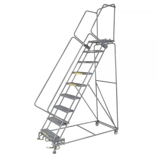 Ballymore WA083214X 8-Step Rolling Ladder 113"H Serrated